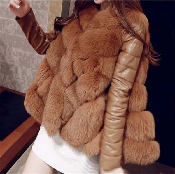 Női tollkabát textil ujjakkal