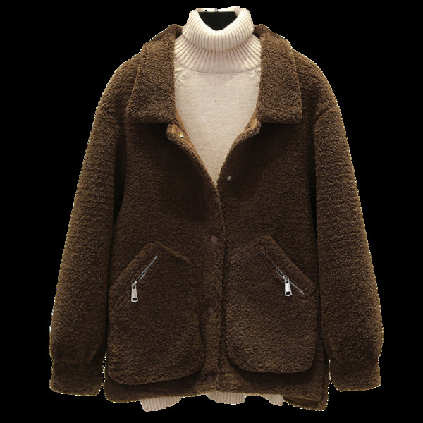 Női kabát zsebekkel és gombokkal télre is alkalmas