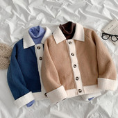 Κοντό γυναικείο κοντό παλτό με τσέπες