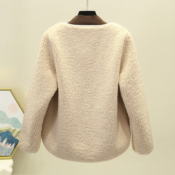 Női alkalmi kabát cipzárral és zsebbel