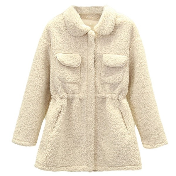 Napi női pehelykabát cipzárral és megkötővel