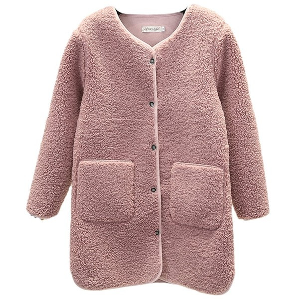 Napi hosszú női kabát gombokkal