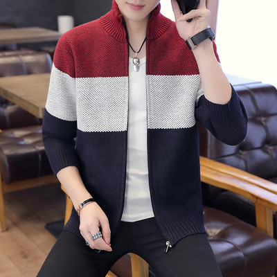 Férfi alkalmi mellény cipzárral és magas gallérral