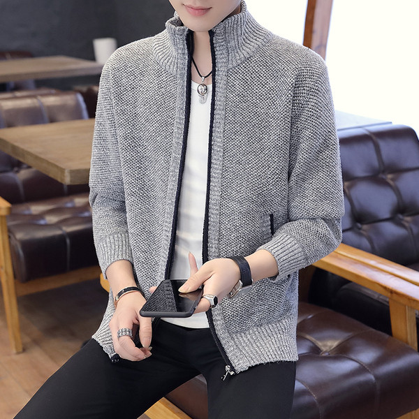 Férfi alkalmi mellény cipzárral és magas gallérral