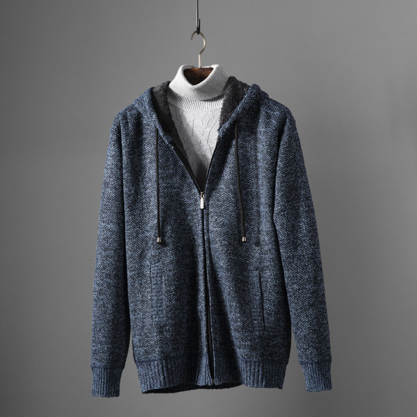 Ležeran muški prsluk s kapuljačom i vezicama