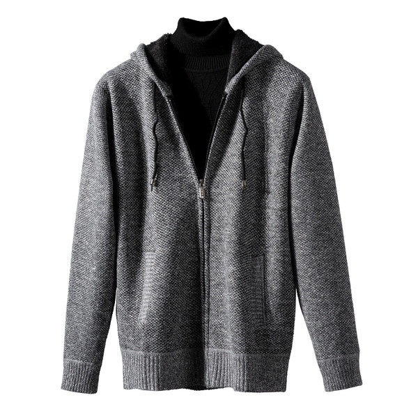 Ležeran muški prsluk s kapuljačom i vezicama