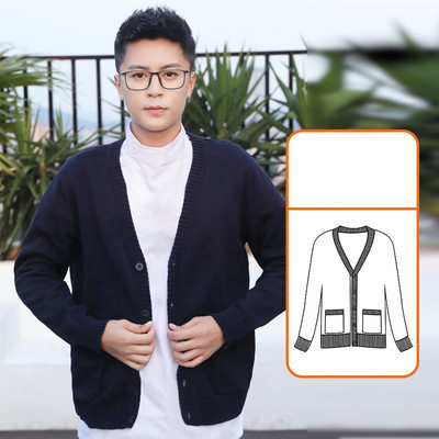 Férfi alkalmi mellény gombokkal és zsebekkel