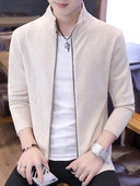 Jelenlegi férfi mellény cipzárral és magas gallérral