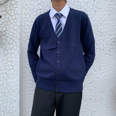 Ανδρική καθημερινή μοντέρνα  ζακέτα casual με τσέπες και ντεκολτέ