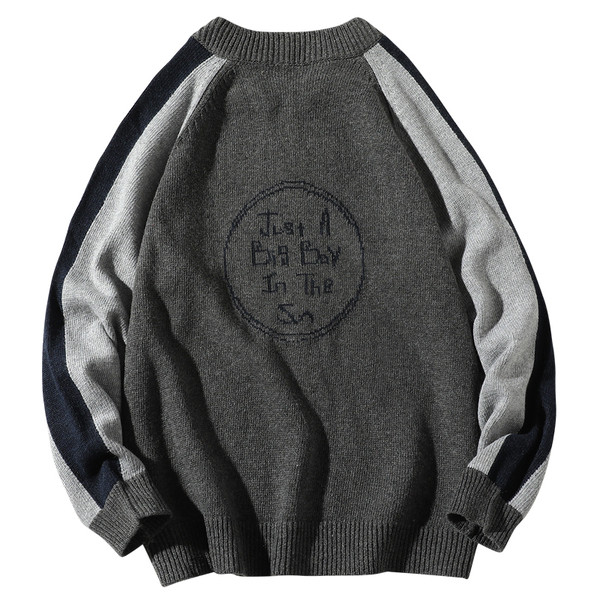 Muški pleteni kardigan s patentnim zatvaračem i niskim ovratnikom