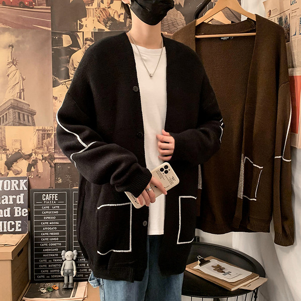 Férfi mellény gombokkal és zsebekkel