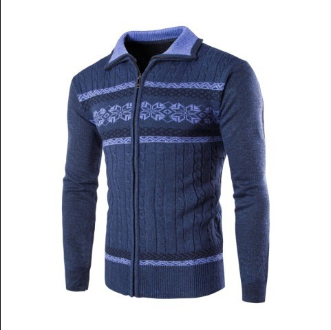 Alkalmi férfi mellény cipzárral és magas gallérral