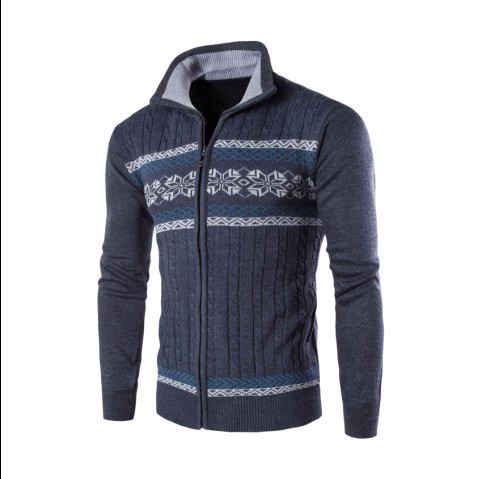 Alkalmi férfi mellény cipzárral és magas gallérral