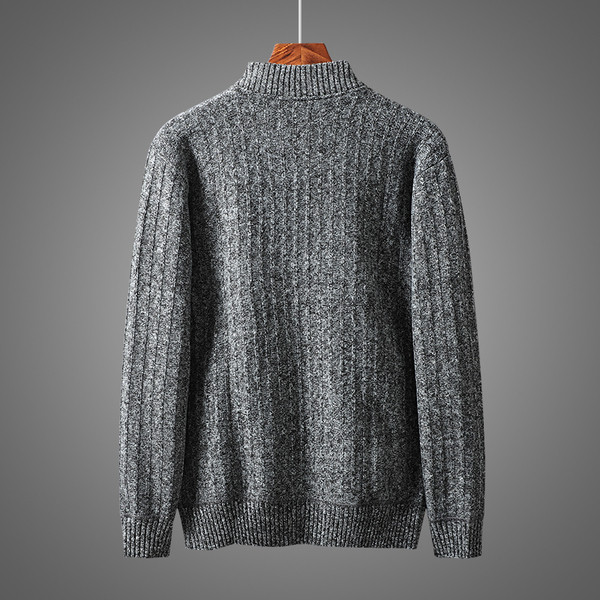 Modern férfi mellény cipzárral és spitz nyakkivágással