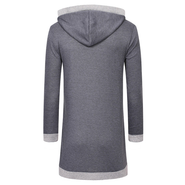 Ležeran muški prsluk s kapuljačom bez kopčanja