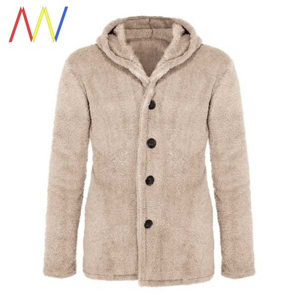 Új modell férfi pehelymellény kapucnival és gombokkal