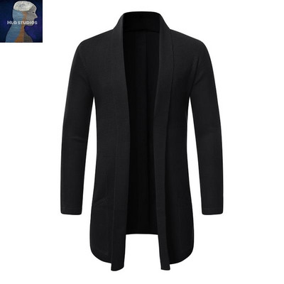 Moderan dugi muški prsluk bez kopčanja