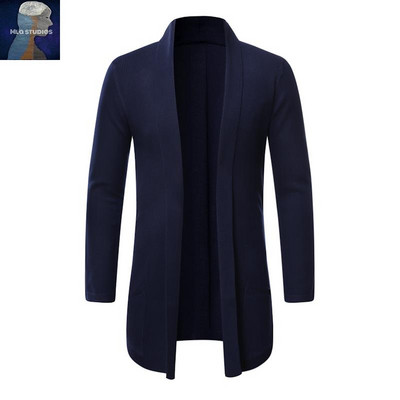 Moderan dugi muški prsluk bez kopčanja