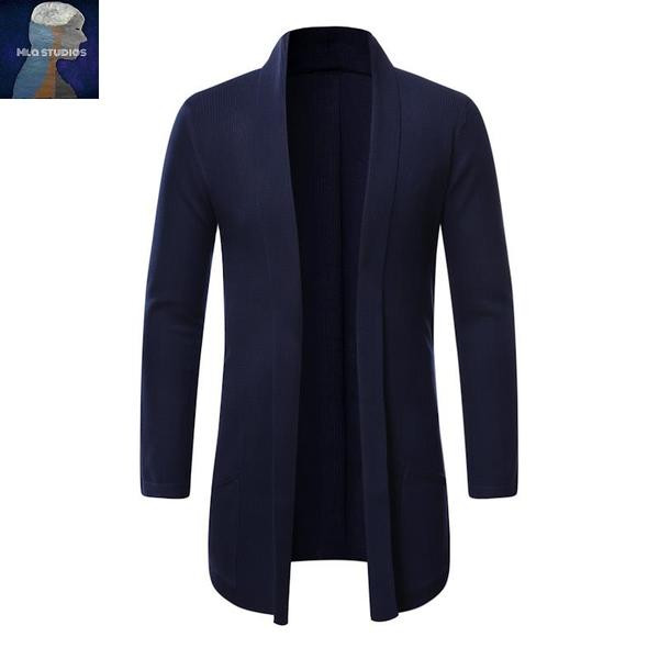 Moderan dugi muški prsluk bez kopčanja