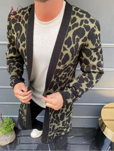 Cardigan lung zilnic pentru bărbați, fără închidere