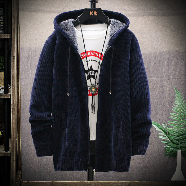 Ежедневна мъжка жилетка с мека подплата и качулка