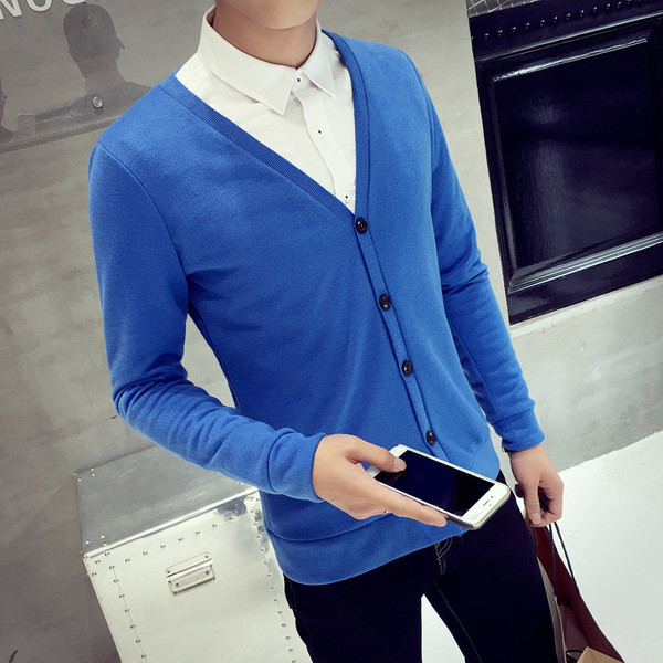 Új modell férfi mellény gombokkal és spitz nyakkivágással