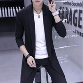 Ανδρική καθημερινή μοντέρνα ζακέτα μεσαίου μήκους