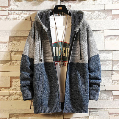 Férfi mellény kapucnival és puha béléssel