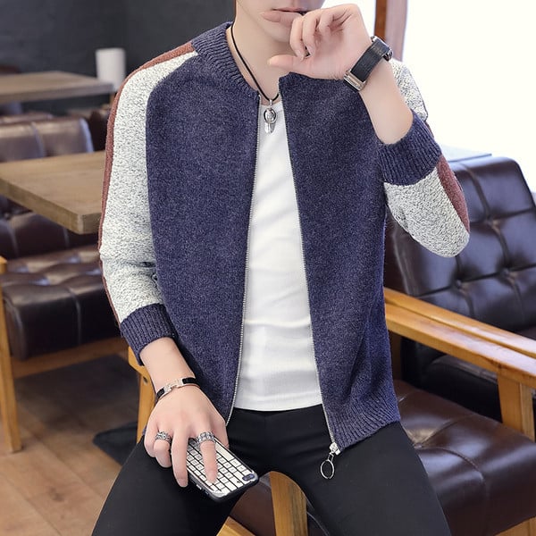 Novi model muškog prsluka sa okruglim izrezom i patentnim zatvaračem