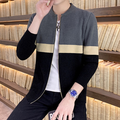 Alkalmi férfi mellény cipzárral és ovális nyakkivágással