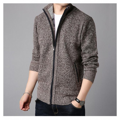 Ανδρική καθημερινή μοντέρνα ζακέτα νέο μοντέλο με ψηλό κολάρο κατάλληλη για το χειμώνα