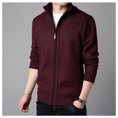 Ανδρική καθημερινή μοντέρνα ζακέτα νέο μοντέλο με ψηλό κολάρο κατάλληλη για το χειμώνα