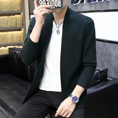 Ανδρική καθημερινή μοντέρνα ζακέτα με κουμπιά και ντεκολτέ - δύο μοντέλα