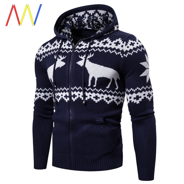 Pleteni kardigan s božićnim motivima