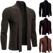 Ανδρική καθημερινή μοντέρνα ζακέτα χωρίς στερέωση με μεταλλικά στοιχεία