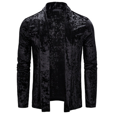 Modern férfi mellény bársony rögzítés nélkül