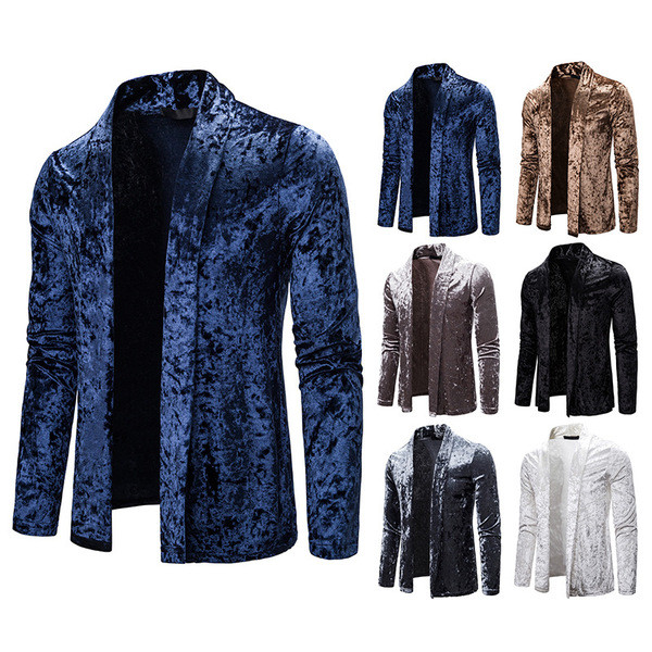 Modern férfi mellény bársony rögzítés nélkül