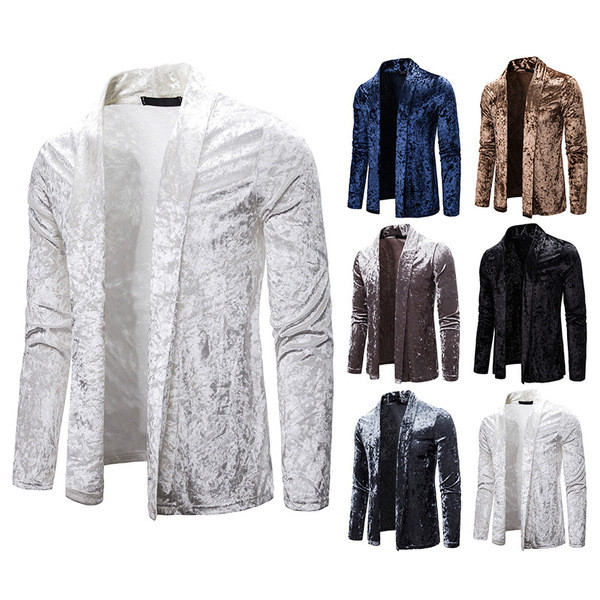 Modern férfi mellény bársony rögzítés nélkül