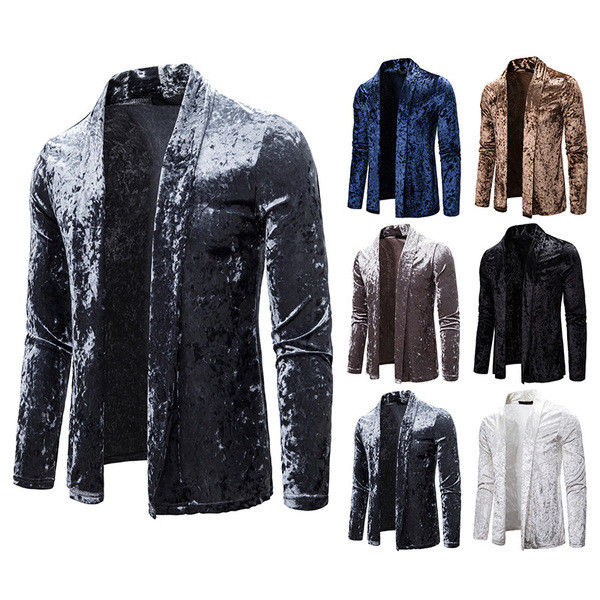 Modern férfi mellény bársony rögzítés nélkül