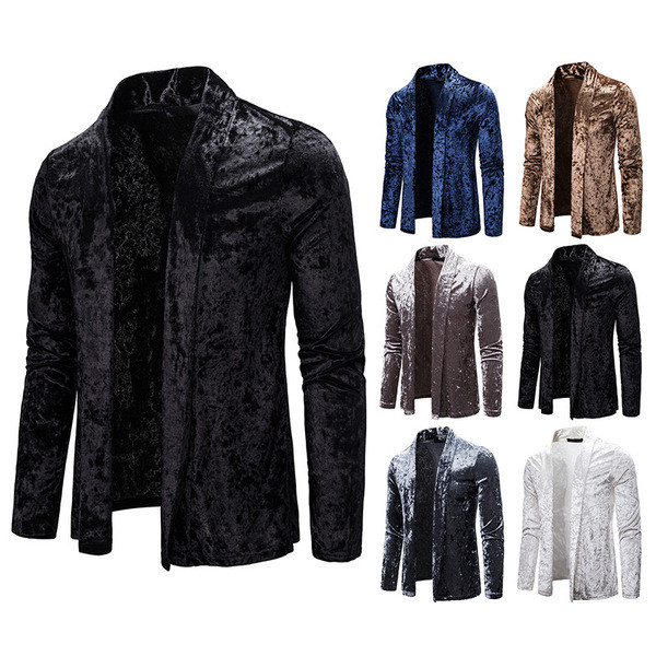 Modern férfi mellény bársony rögzítés nélkül