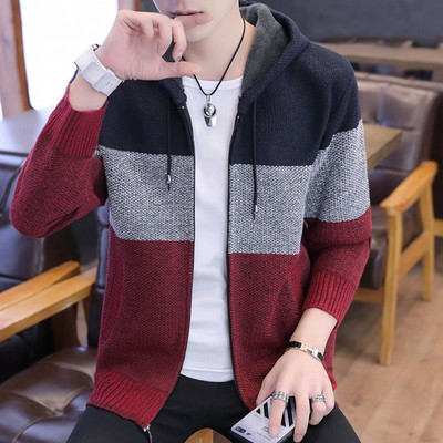 Kapuutsi ja lukuga meeste talvevest