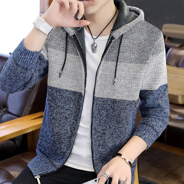 Kapuutsi ja lukuga meeste talvevest