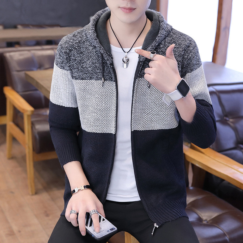 Kapuutsi ja lukuga meeste talvevest