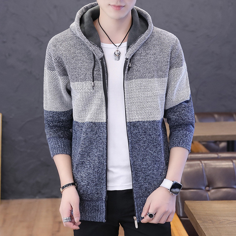 Kapuutsi ja lukuga meeste talvevest