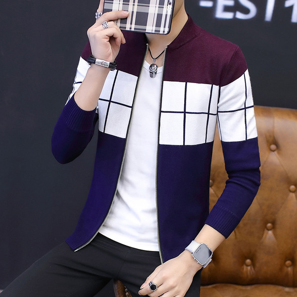 Őszre alkalmas férfi alkalmi mellény cipzárral és ovális nyakkivágással