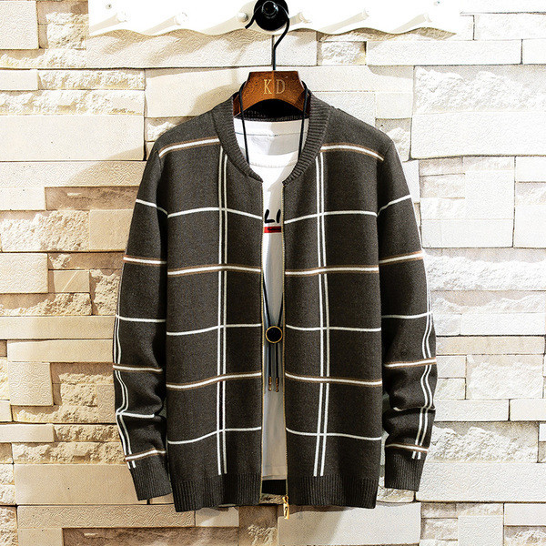 Modern férfi kockás mellény gombokkal