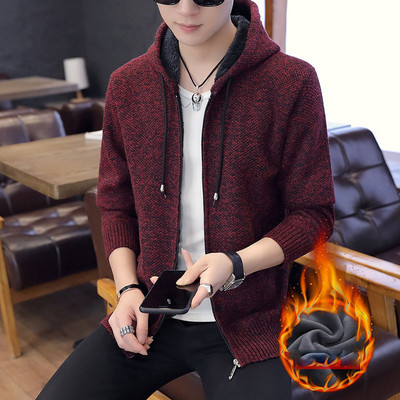 Jelenlegi férfi mellény kapucnival és zsebekkel