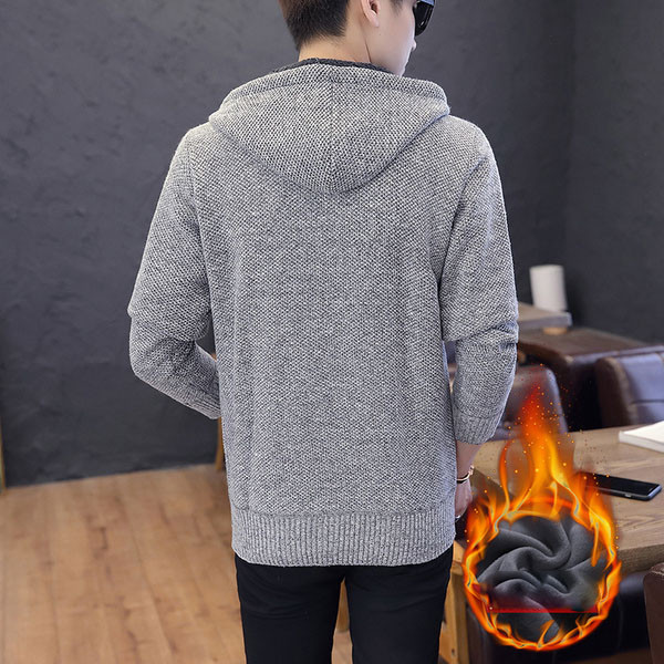 Jelenlegi férfi mellény kapucnival és zsebekkel