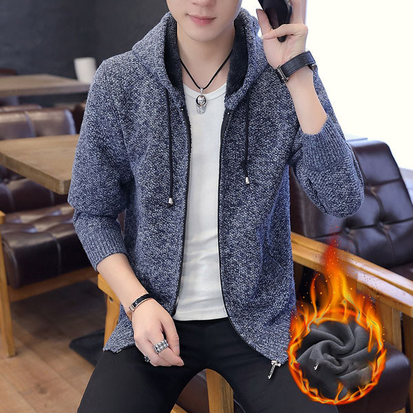 Jelenlegi férfi mellény kapucnival és zsebekkel