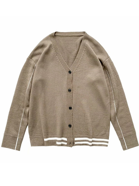 Férfi kötött kardigán széles modell gombokkal